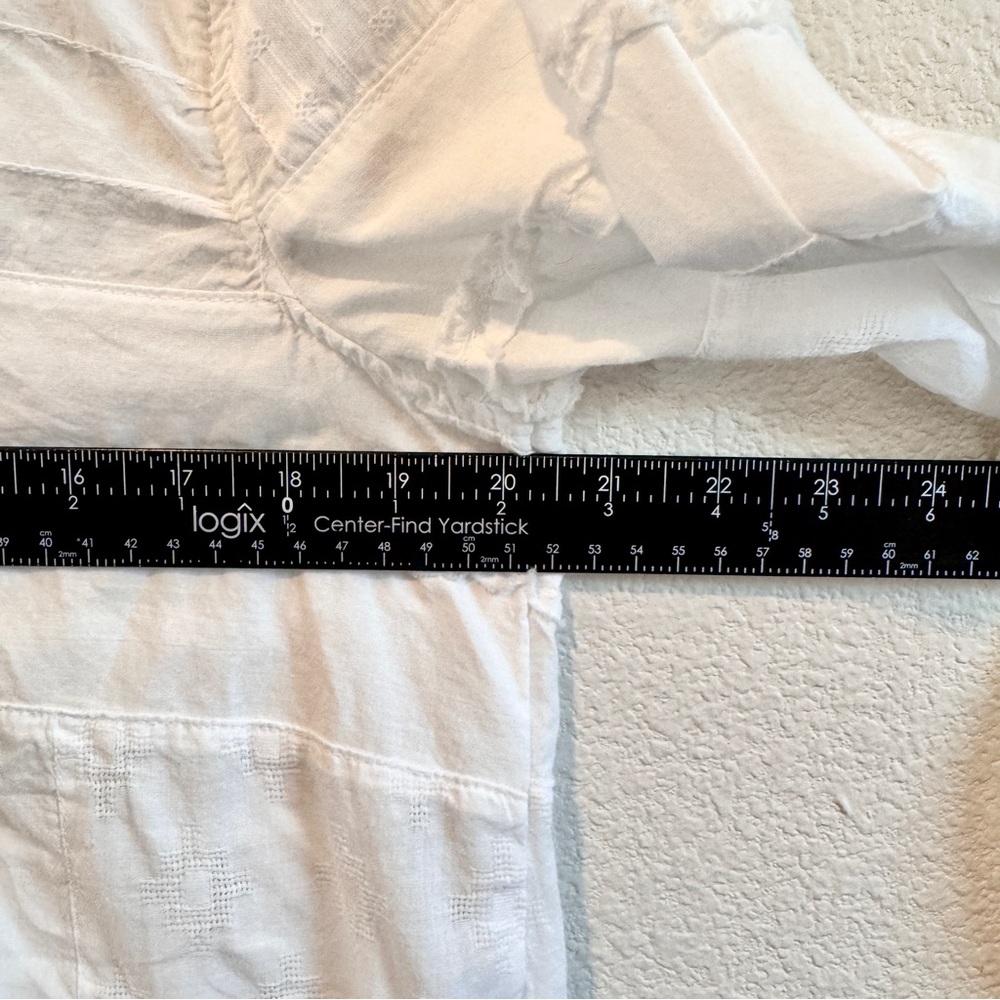 Dylan Boho Patchwork White Button Down Cottagecor… - image 7